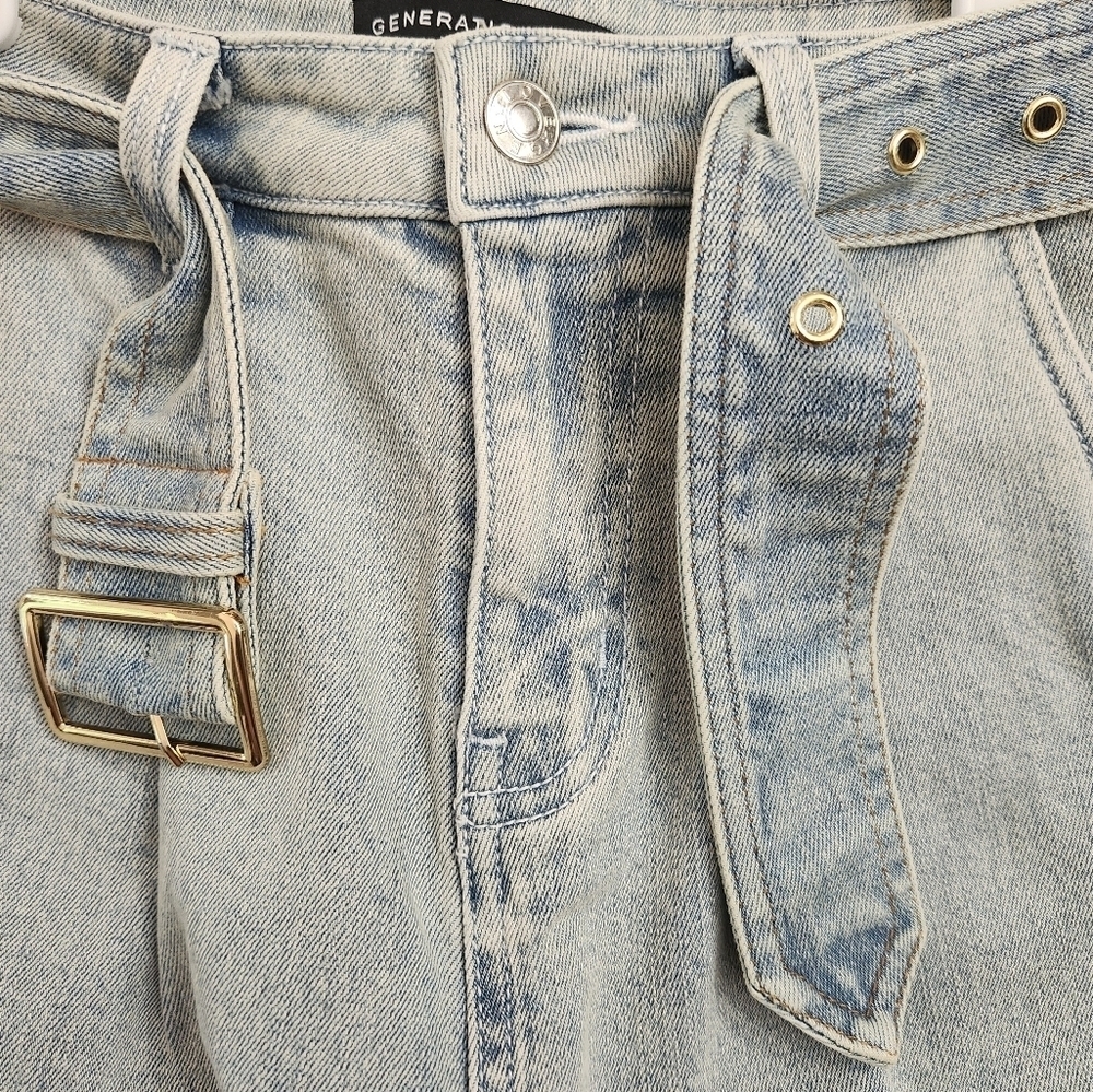 Generation Love belted light wash Denim jeans size 29 NWOT - Picture 7 of 13